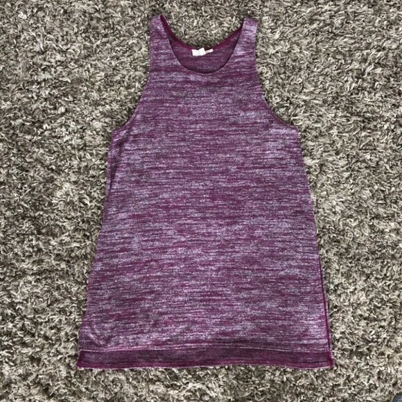 Aritzia Wilfred Free purple Tank Top with side slits size XXS - Picture 4 of 7
